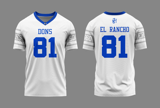 El Rancho Girls Flag Football Uniforms Package (4 Piece Set) Only 1 Pack Per Athlete