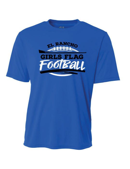 El Rancho Girls Flag Football Fanatic Performance Fan Shirt