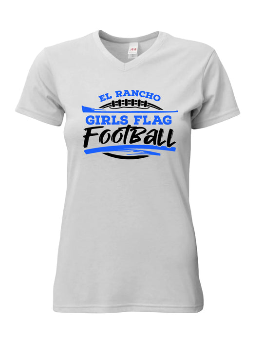 El Rancho Girls Flag Football Fanatic Performance Fan Shirt