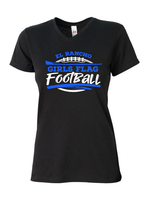 El Rancho Girls Flag Football Fanatic Performance Fan Shirt