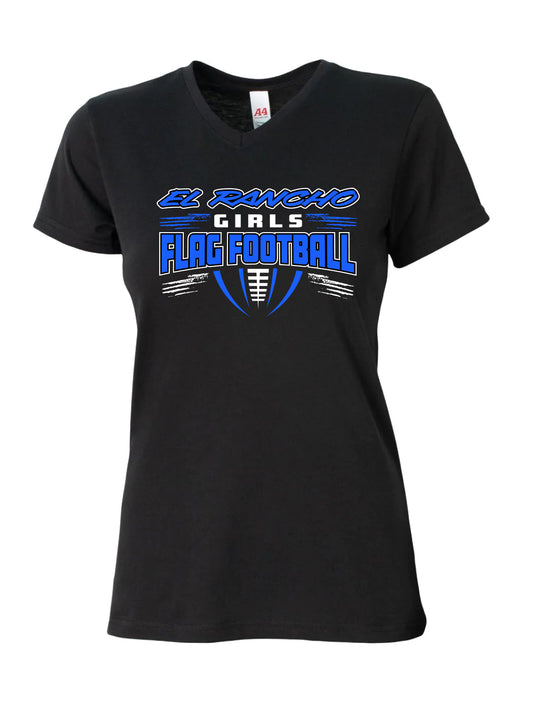 El Rancho Girls Flag Football Statement Performance Fan Shirt
