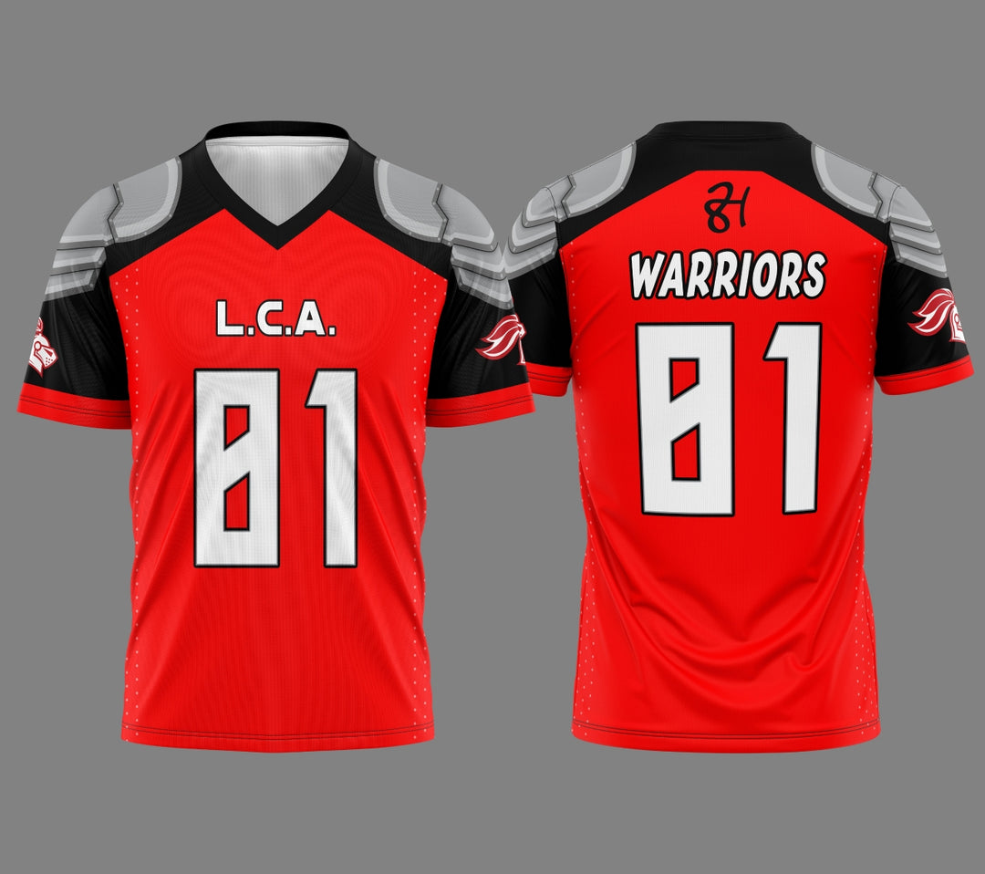 L.C.A. Warriors Flag Football Uniforms