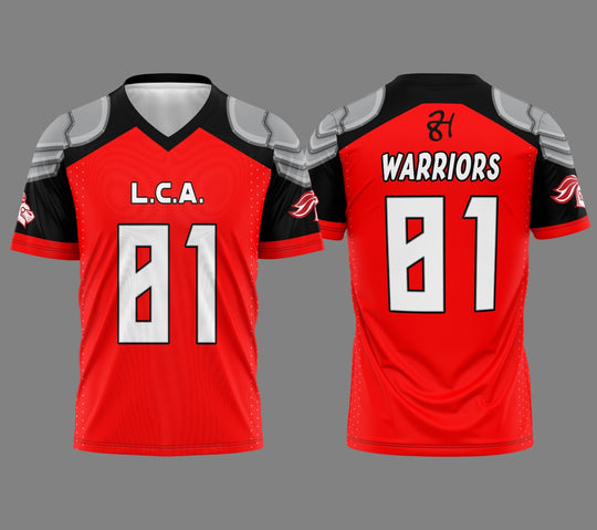L.C.A. Warriors Flag Football Uniforms