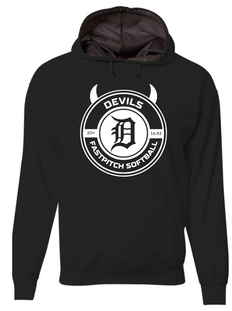 Devils Fast Pitch Hoodie (Custom with Name & Number)